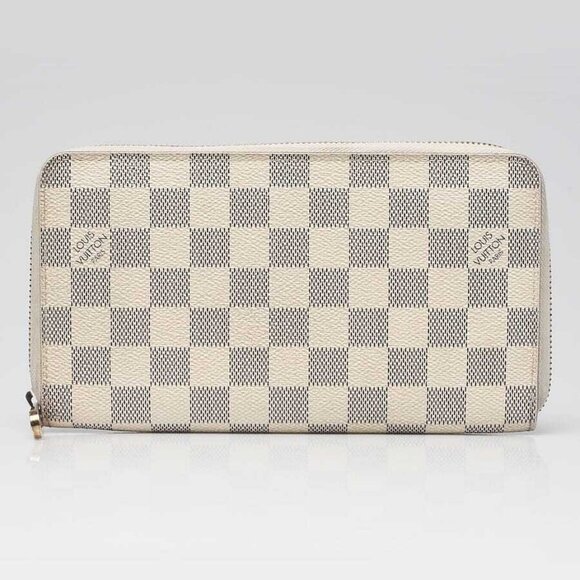 Louis Vuitton Damier Azur Canvas Zippy Organizer Wallet - Picture 1 of 8